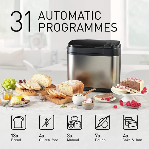 Premium Automatic Bread Maker with Yeast and Fruit/Nut Dispenser, Artisan Kne... - Picture 6 of 13