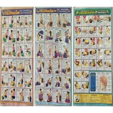1 2 3 Poster Thai Traditional Massage Learning Studying Basic Massage Post Chart