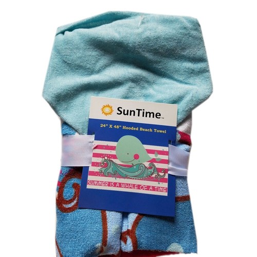 Toalla de baño con capucha para niños suave absorbente algodón baño, playa, piscina ballena toalla - Imagen 6 de 7
