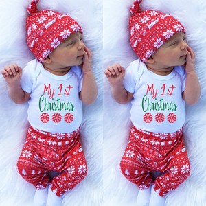 uk canis newborn baby boys girl my 1st christmas clothes romper christmas newborn boy outfits