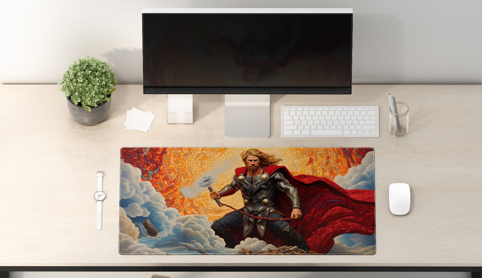 Superhero Gaming Mouse Pad XL - Large Desk Mat for Gamers - Perfect Gift-image