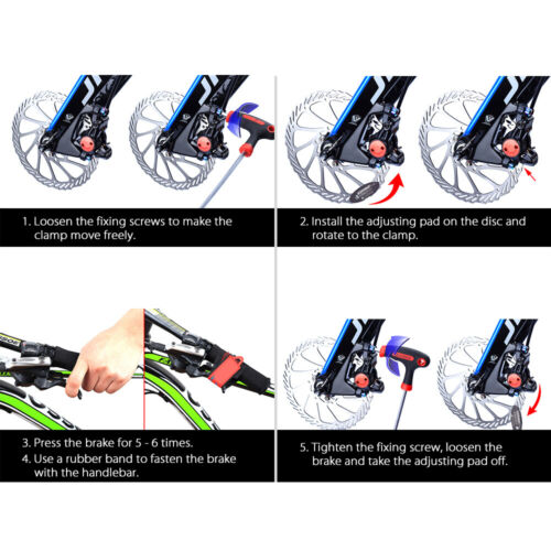Lixada Pastillas de Freno Herramientas de Alineación de Rotor Herramienta de Ajuste de Espacio para Disco MTB E2D1 - Imagen 3 de 12