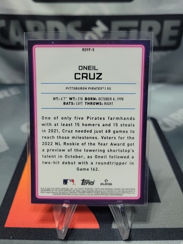 2022 Bowman Mega Box Mojo Rifrattore Oneil Croce ROY Preferiti #ROYF-5 Pirates - Foto 2 di 2