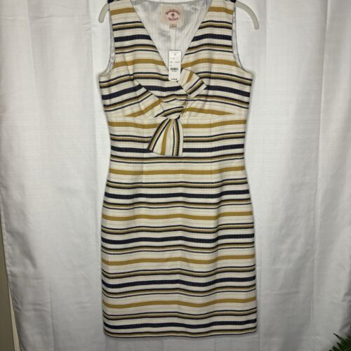 Brooks Brothers Red Fleece Women’s Striped Midi Dress Size 6 NEW
