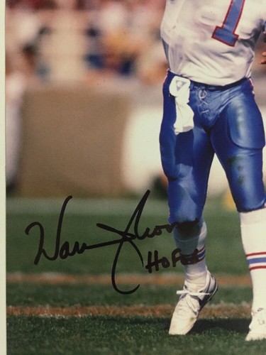 Warren Moon Auto Signed 8x10 Photo Houston Oilers W/ Photo Proof & Coa - Picture 2 of 3