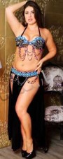 Professional belly dance costume