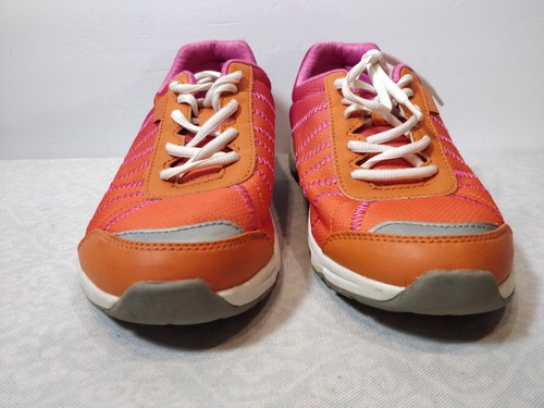 Vionic Alliance Walking Shoes Bright Orange Pink Comfort Lace Up Size 7 - Picture 3 of 6
