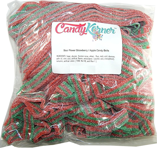 Sour Belts Strawberry Apple 1 Pound ( 16 OZ ) - Picture 3 of 12