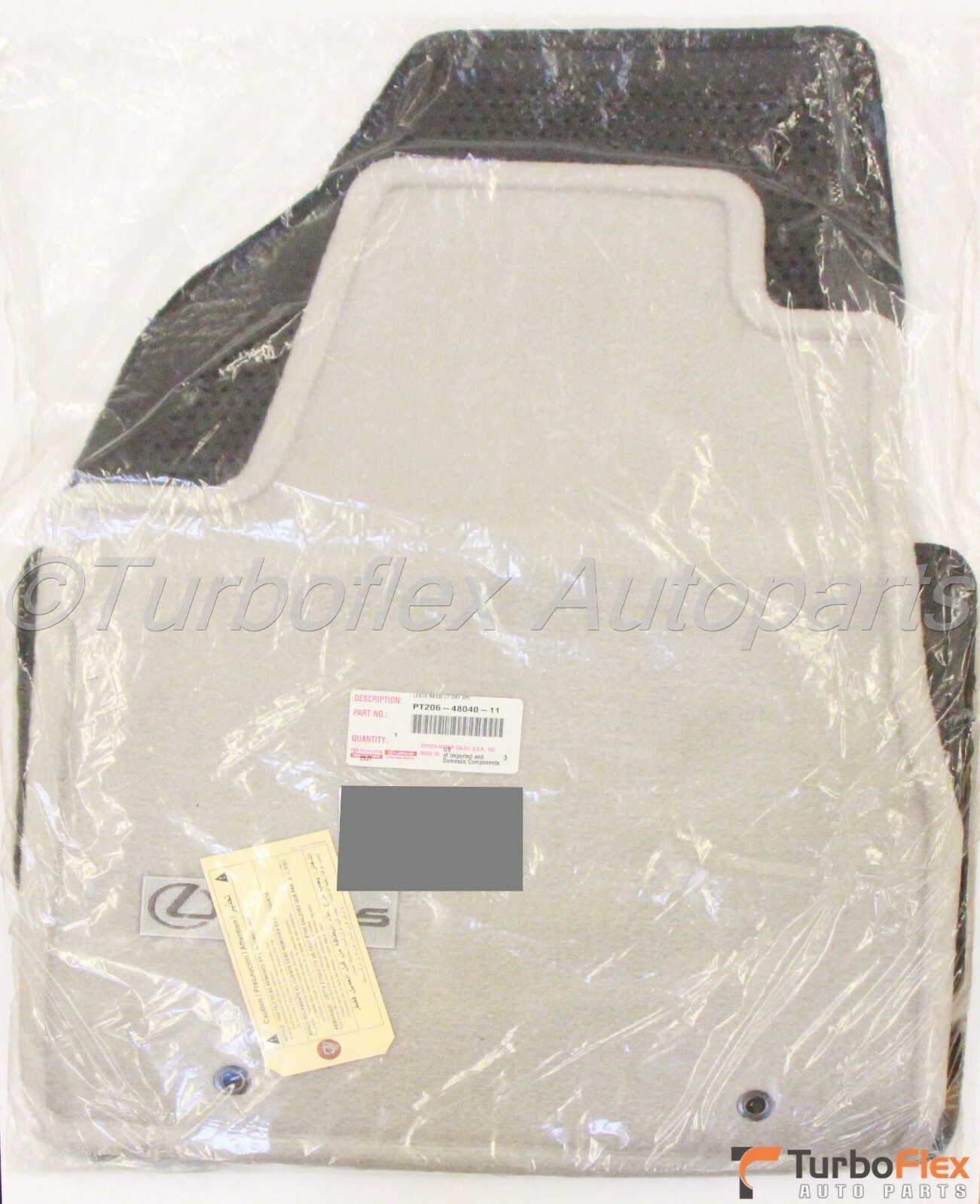 Lexus RX330 RX350 20042009 Light Gray Carpet Floor Mat Set PT20648040