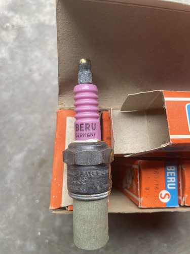 NOS Beru S 10 Vintage Hot Pink Spark Plugs Made In Germany Porsche BMW Mercedes - Picture 7 of 12