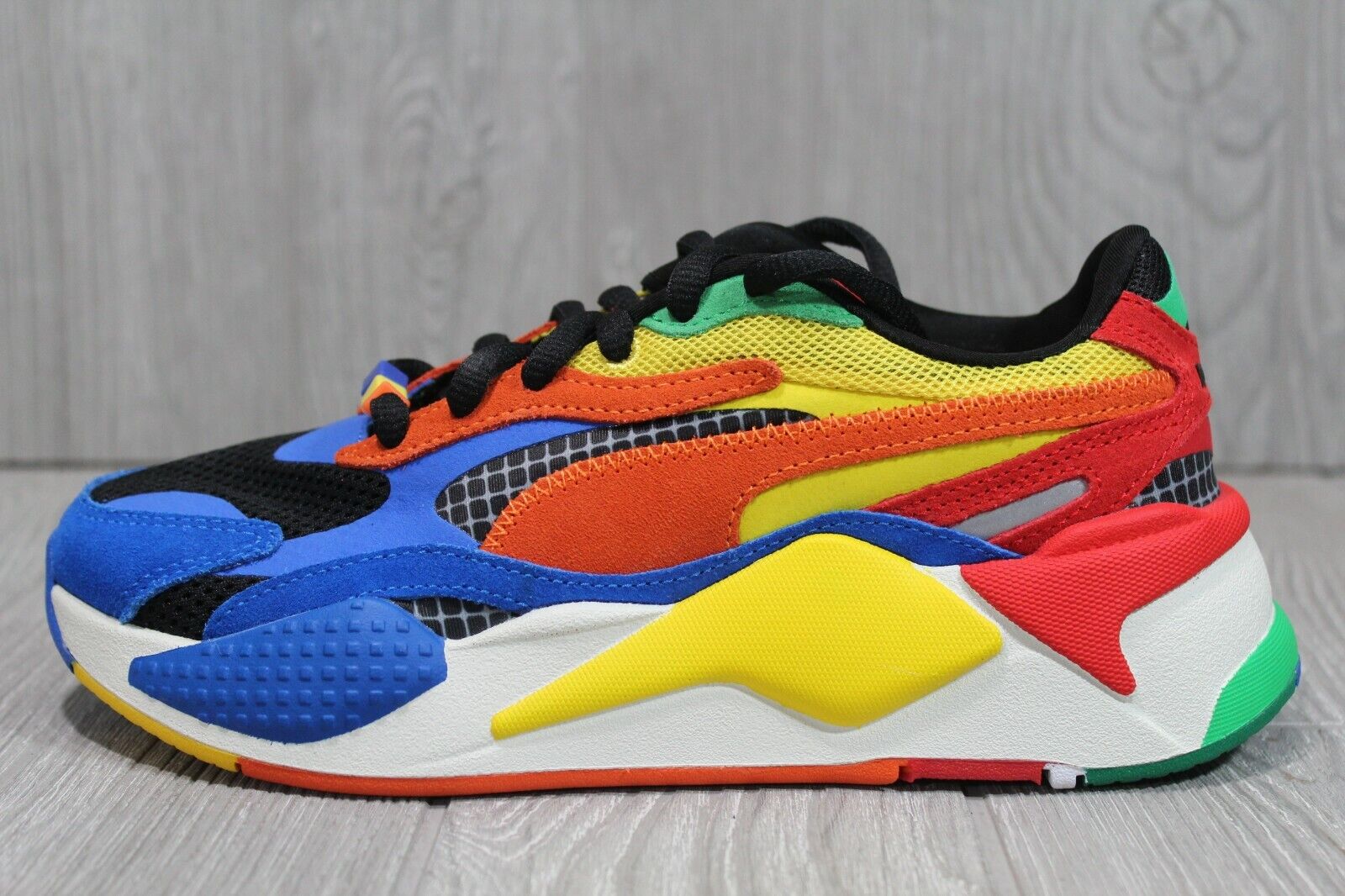 56 Puma RS-X3 Rubiks Cherywood Rubix/Rubiks Blue Running Youth 4.5Y wmns | eBay