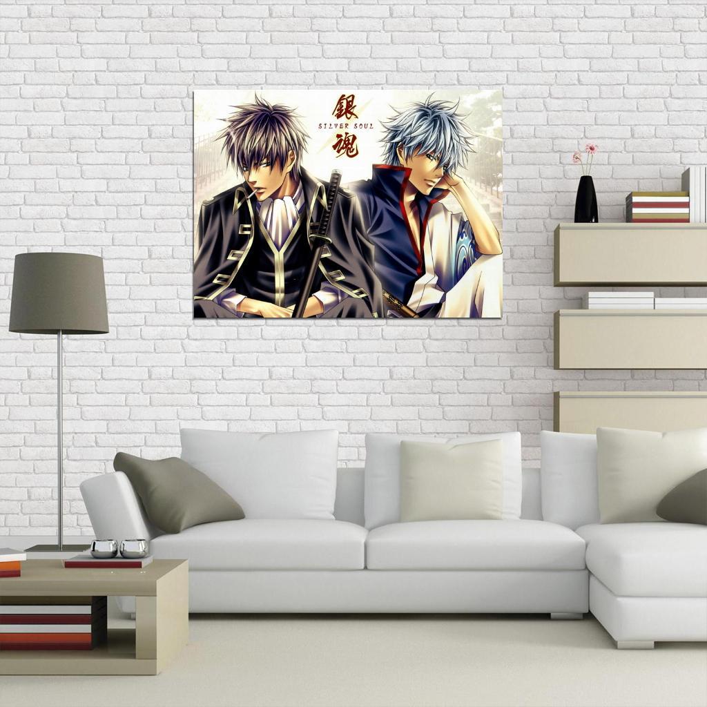 V6052 Gintama Sakata Gintoki Hijikata Anime Manga Decor WALL