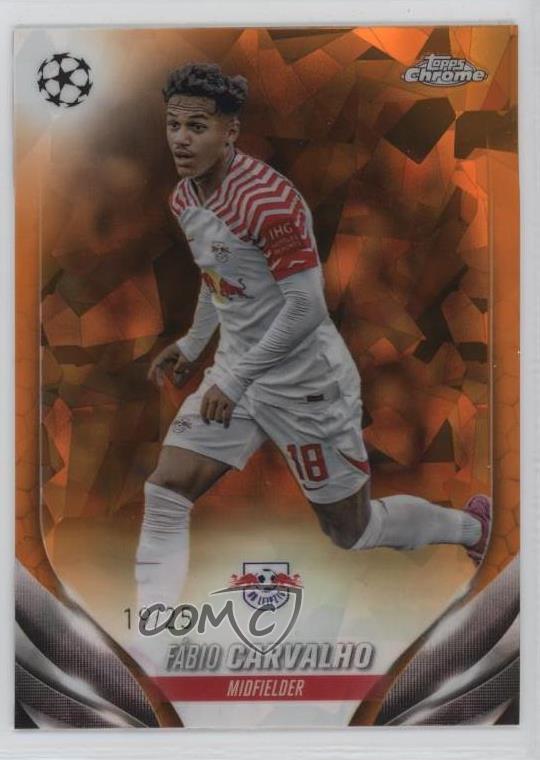 2023 Topps Chrome UEFA Sapphire Edition Orange 19/25 Fabio Carvalho #78