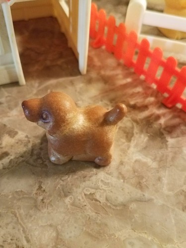 1973 Mattel Farmhouse Barn Animals 10 Pieces Horse Pig Cow Dog Chicken Pasture - Picture 4 of 11