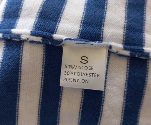 Blue and White Stripe Long Sleeve Top - new unworn condition - Picture 6 of 6