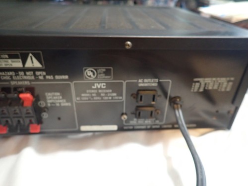 JVC RX-212BK Stereo Receiver AM FM Radio Works. No Remote With Manual - Picture 11 of 11