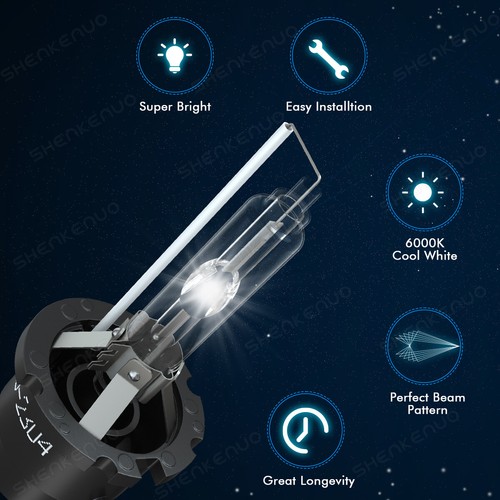 Para Lexus GS300 2006 6 piezas faros LED HID haz alto y bajo + kit de bombillas antiniebla - Imagen 18 de 22