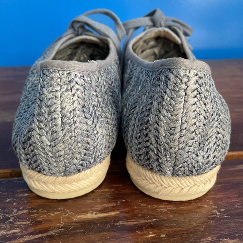 Dolce Vita Woven Lace Up Espadrilles Women’s 10 Blue/Gray Shoes - Picture 4 of 9