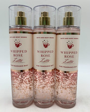 Bath  Body Works Whipped Rose Latte Fine Fragrance Mist Full Size S/3 9084