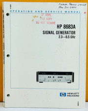HP Agilent 08683-90023 1984 HP 8683A Signal Generator Oper & Service Manual.