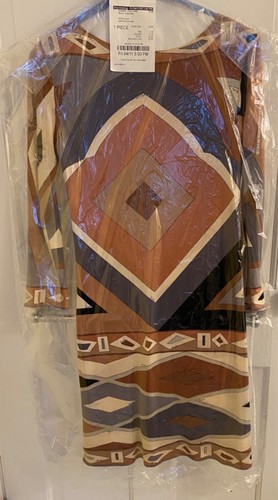 Emilio Pucci 1960s Lord & Taylor Geometric Print Silk Dress w/matching necklace - Picture 2 of 24