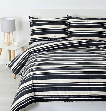 NEW Brighton Quilt Cover Set Charcoal - King Single | Bnb Supplies - Picture 1 of 2
