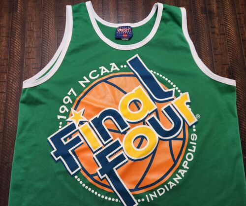 Vintage 1997 NCAA Basketball Championship Jersey Mens XL Green - Picture 4 of 11