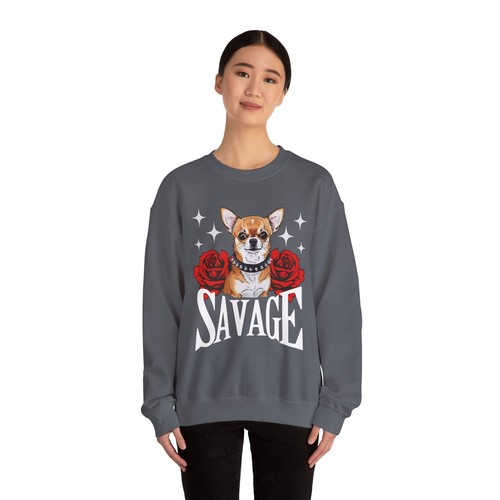 Chihuahua sweatshirt, savage sweatshirt, chihuahua gift, gift for her - Picture 23 of 25