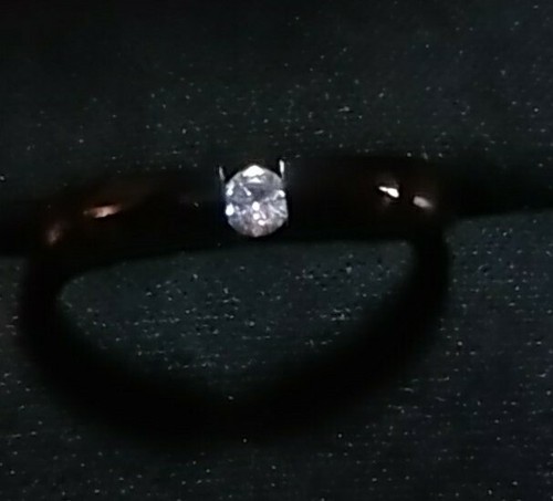 💍Edelstahl Solitär Ring 3mm Silber Zirkonia💎 16 Verlobung Hochzeit+Ringbox🎁 - Bild 5 von 5