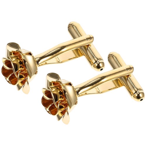 Rose Cufflinks Man Miss Suit Accessories for Men Clothing Clasps - Picture 7 of 12