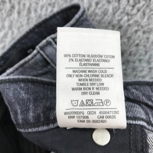 HUDSON Womens Size 25 HOLLY High Rise Straight Leg Distressed Gray Denim Jeans - Picture 10 of 17