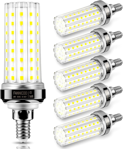 E12 LED Bulb, 20W LED Corn Light Bulb 150W Equivalent 2000Lumen 6500K Cool Dayli