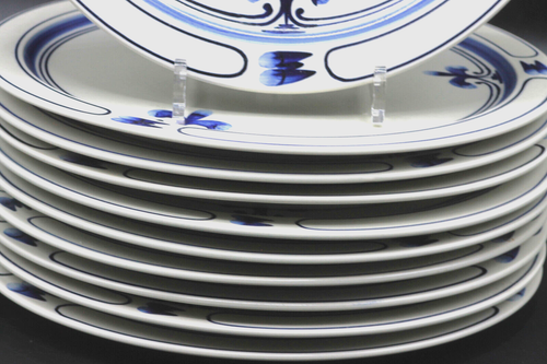 ROSENTHAL Studio Linie SIENA blau SPEISETELLER Platte Wiinblad handbemalt Ø 32cm - 第 10/10 張圖片