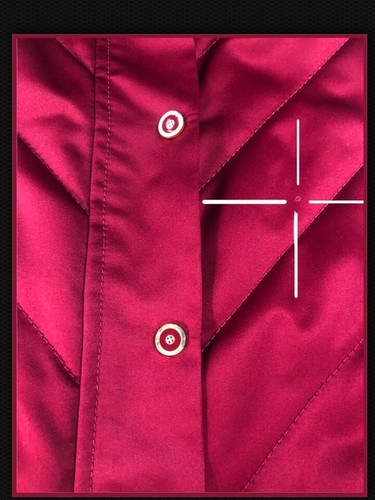 ST JOHN GOLF SPORT Burgundy RED Plaid REVERSIBLE Med Quilted Zip Snap 385003A - Picture 5 of 8