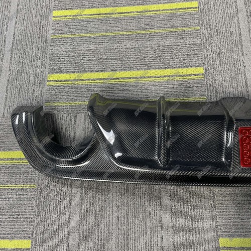 Alerón labial difusor parachoques trasero carbono real con LED para Infiniti Q50 14-17 18-24 - Imagen 18 de 22