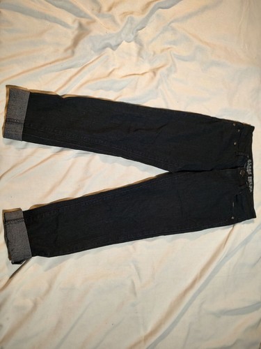 Gazoz Jeans Black Embroidered Sz 8 Boys Jean Dark Wash Back Pockets Style - Picture 8 of 9