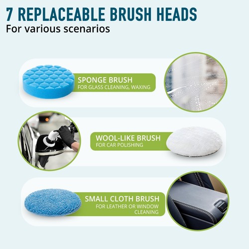 Rechargeable Electric Cordless Cleaning Brush Spin Scrubber Turbo Scrub Cleaner - Picture 4 of 7