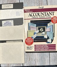 Home Office Accountant Financial Planning System Swift Data Base IBM Tandy Disks