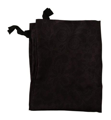 DOLCE & GABBANA Cubierta Bolsa Polvo Marrón Floral Encaje Cordón Bolso para Zapatos 32cm x 26cm - Imagen 4 de 4