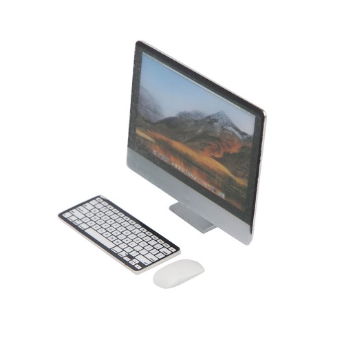 1:12 Miniature Computer Set Screen Keyboard Mouse Simulation Dollhouse Acces NY9 - Picture 19 of 22