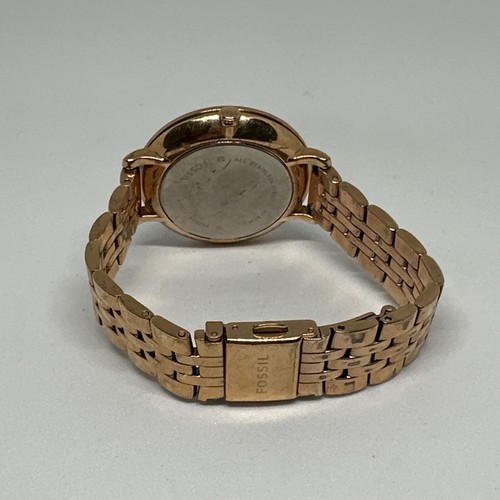 Fossil Jacqueline ES3804 Damenuhr Gold Edelstahl Analog Zifferblatt HME96 - Bild 9 von 11