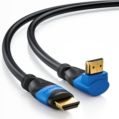 5m HDMI Winkel Kabel 270° Grad - HDMI 2.0/1.4a kompatibel mit Ethernet  deleyCON