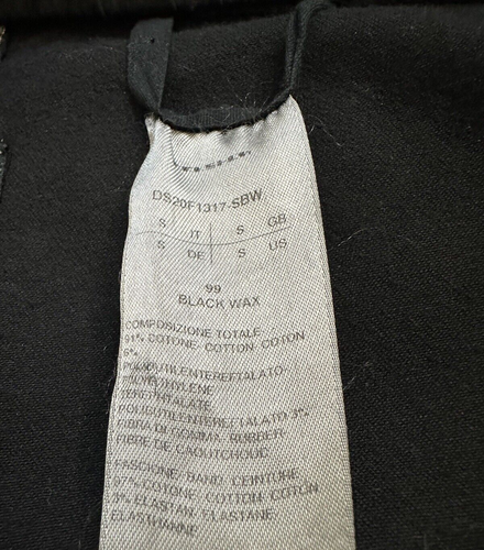 RICK OWENS DRKSHDW BLACK WAXED DENIM SKINNY PANTS SIZE S - Picture 16 of 16