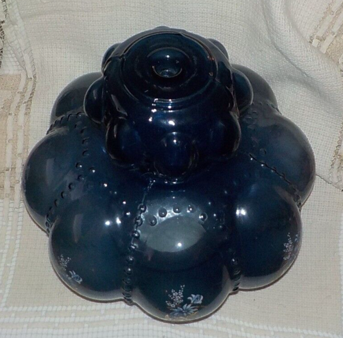Carl Falkenstein BLUE Melon Bubble Glass Replacement Globe Hollywood Regency MCM - Picture 5 of 8
