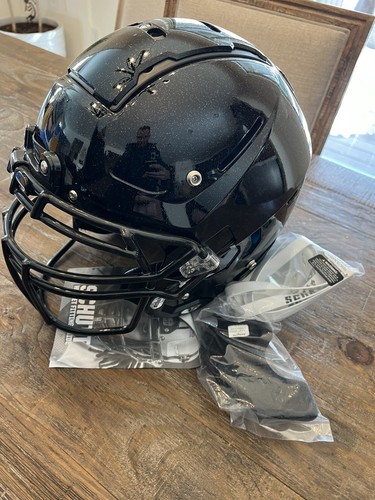 Schutt F7 VTD Football Helmet Black With Silver Flake XL+ - 第 2/7 張圖片
