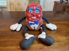 Vintage 1980  s California Raisin 15  Plush w Vinyl Face RARE Floppy Legs HTF
