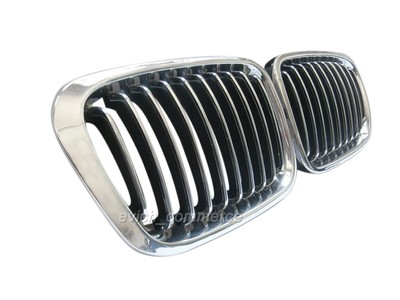 Kühlergrill Kühlergitter Niere Chrom rechts+links Satz Paar BMW 3er E46 98-01 Kühlergrill Kühlergitter Niere Chrom rechts+links Satz Paar BMW 3er E46 98-01