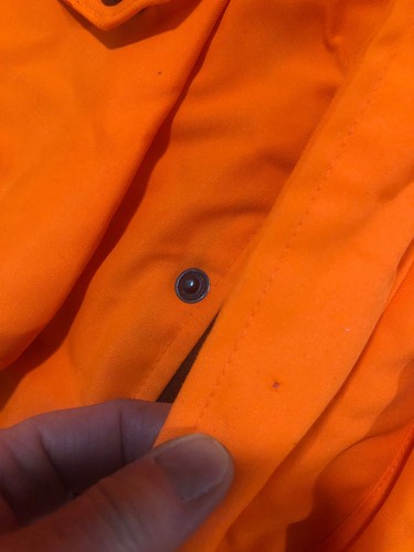 Remington Coat Mens L Large Blaze Orange Removable Hood Outdoors Hunting Hiking - Picture 5 of 11