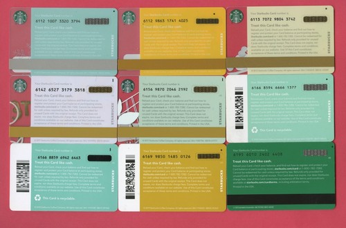 9 Starbucks Karten mit Stapelmarken Diamant et al NEU NM 0 $ inkl Golden Gate 2018 - Bild 3 von 3