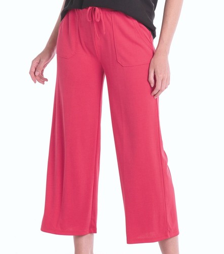 FRISCHE PRODUKTE große mohnrote Jetsetter $ 72,00 Stretch Reise Caprihose Neu mit Etikett neu L